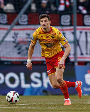 Dusan Stojinoviç PKO BP Ekstraklasa maçında Krakovia ve Jagiellonia Bialystok takımları arasında Stadion Cracovii im 'de görüldü. Jozefa Pilsudskiego (Maciej Rogowski)