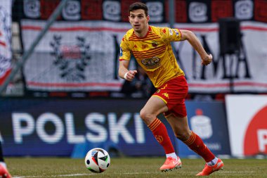 Dusan Stojinoviç PKO BP Ekstraklasa maçında Krakovia ve Jagiellonia Bialystok takımları arasında Stadion Cracovii im 'de görüldü. Jozefa Pilsudskiego (Maciej Rogowski)