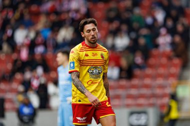 Darko Churlinov PKO BP Ekstraklasa maçında Krakovia ve Jagiellonia Bialystok takımları arasında Stadion Cracovii im 'de görüldü. Jozefa Pilsudskiego (Maciej Rogowski)
