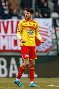 Leon Flach PKO BP Ekstraklasa maçında Krakovia ve Jagiellonia Bialystok takımları arasında Stadion Cracovii im 'de görüldü. Jozefa Pilsudskiego (Maciej Rogowski)