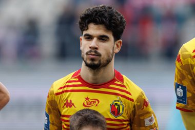 Tomas Silva PKO BP Ekstraklasa maçında Krakovia ve Jagiellonia Bialystok takımları arasında Stadion Cracovii im 'de görüldü. Jozefa Pilsudskiego (Maciej Rogowski)