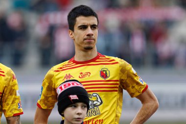 Joao Moutinho PKO BP Ekstraklasa maçında Krakovia ve Jagiellonia Bialystok takımları arasında Stadion Cracovii im 'de görüldü. Jozefa Pilsudskiego (Maciej Rogowski)