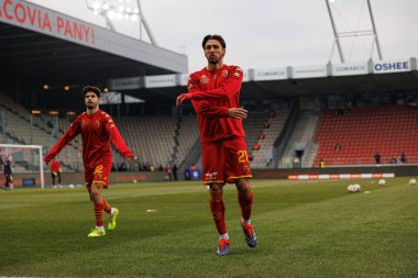Darko Churlinov PKO BP Ekstraklasa maçında Krakovia ve Jagiellonia Bialystok takımları arasında Stadion Cracovii im 'de görüldü. Jozefa Pilsudskiego (Maciej Rogowski)