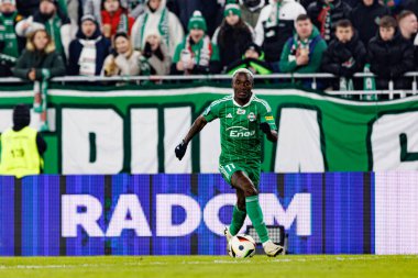 Capita Osvaldo Pedro Capemba, PKO BP Ekstraklasa maçında Radomiak Radom ve Legia Warszawa takımları arasında Stadion Miejski im 'de görüldü. Braci Czachorow (Maciej Rogowski)