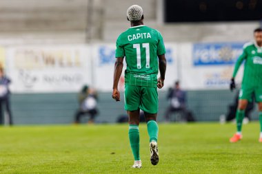 Capita Osvaldo Pedro Capemba, PKO BP Ekstraklasa maçında Radomiak Radom ve Legia Warszawa takımları arasında Stadion Miejski im 'de görüldü. Braci Czachorow (Maciej Rogowski)