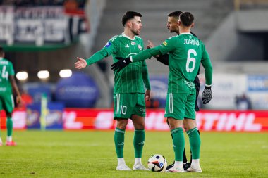 Roberto Alves, Lukasz Kuzma ve Bruno Jordao, PKO BP Ekstraklasa maçında Radomiak Radom ve Legia Warszawa takımları arasında Stadion Miejski im 'de görüldüler. Braci Czachorow (Maciej Rogowski)