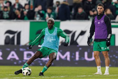 Capita Osvaldo Pedro Capemba, PKO BP Ekstraklasa maçında Radomiak Radom ve Legia Warszawa takımları arasında Stadion Miejski im 'de görüldü. Braci Czachorow (Maciej Rogowski)