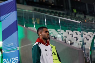 Juergen Elitim, PKO BP Ekstraklasa maçında Radomiak Radom ve Legia Warszawa takımları arasında Stadion Miejski im 'de görüldü. Braci Czachorow (Maciej Rogowski)