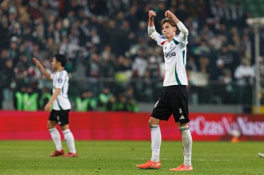 Jan Ziolkowski, Puchar Polski maçında Stadion Miejski Legii Warszawa 'da Legia Warszawa ve Jagiellonia Bialystok takımları arasında görüldü. Jozefa Pilsudskiego (Maciej Rogowski)