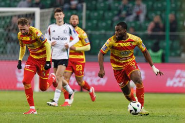 Afimico Pululu, Puchar Polski maçında Stadyum Miejski Legii Warszawa 'da Legia Warszawa ve Jagiellonia Bialystok takımları arasında görüldü. Jozefa Pilsudskiego (Maciej Rogowski)