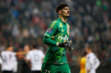 Vladan Kovaceviç, Puchar Polski maçında Stadion Miejski Legii Warszawa 'da Legia Warszawa ve Jagiellonia Bialystok takımları arasında görüldü. Jozefa Pilsudskiego (Maciej Rogowski)