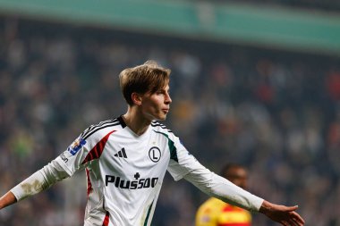 Jan Ziolkowski, Puchar Polski maçında Stadion Miejski Legii Warszawa 'da Legia Warszawa ve Jagiellonia Bialystok takımları arasında görüldü. Jozefa Pilsudskiego (Maciej Rogowski)