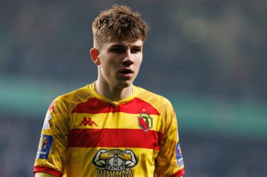 Oskar Pietuszewski, Puchar Polski maçında Stadion Miejski Legii Warszawa 'da Legia Warszawa ve Jagiellonia Bialystok takımları arasında görüldü. Jozefa Pilsudskiego (Maciej Rogowski)