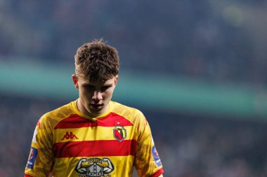 Oskar Pietuszewski, Puchar Polski maçında Stadion Miejski Legii Warszawa 'da Legia Warszawa ve Jagiellonia Bialystok takımları arasında görüldü. Jozefa Pilsudskiego (Maciej Rogowski)
