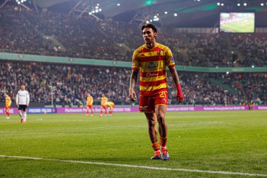 Darko Churlinov, Puchar Polski maçında Stadion Miejski Legii Warszawa 'da Legia Warszawa ve Jagiellonia Bialystok takımları arasında görüldü. Jozefa Pilsudskiego (Maciej Rogowski)
