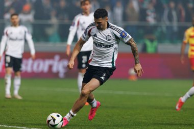 Pawel Wszolek, Puchar Polski maçı sırasında Stadion Miejski Legii Warszawa 'da Legia Warszawa ve Jagiellonia Bialystok takımları arasında görüldü. Jozefa Pilsudskiego (Maciej Rogowski)