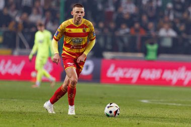 Norbert Wojtuszek, Puchar Polski maçı sırasında Stadion Miejski Legii Warszawa 'da Legia Warszawa ve Jagiellonia Bialystok takımları arasında görüldü. Jozefa Pilsudskiego (Maciej Rogowski)