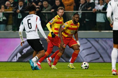 Afimico Pululu, Puchar Polski maçında Stadyum Miejski Legii Warszawa 'da Legia Warszawa ve Jagiellonia Bialystok takımları arasında görüldü. Jozefa Pilsudskiego (Maciej Rogowski)