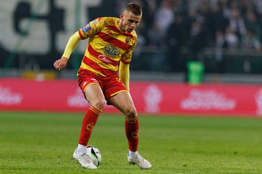 Norbert Wojtuszek, Puchar Polski maçı sırasında Stadion Miejski Legii Warszawa 'da Legia Warszawa ve Jagiellonia Bialystok takımları arasında görüldü. Jozefa Pilsudskiego (Maciej Rogowski)