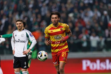 Darko Churlinov, Puchar Polski maçında Stadion Miejski Legii Warszawa 'da Legia Warszawa ve Jagiellonia Bialystok takımları arasında görüldü. Jozefa Pilsudskiego (Maciej Rogowski)
