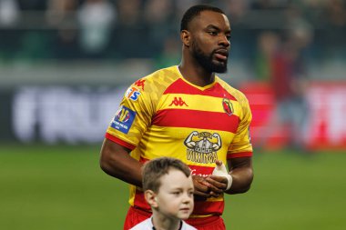 Afimico Pululu, Puchar Polski maçında Stadyum Miejski Legii Warszawa 'da Legia Warszawa ve Jagiellonia Bialystok takımları arasında görüldü. Jozefa Pilsudskiego (Maciej Rogowski)