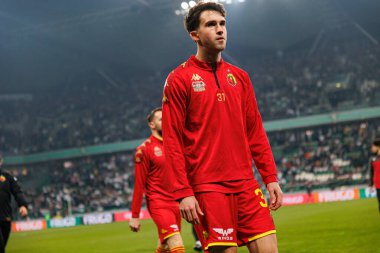 Leon Flach, Puchar Polski maçında Stadion Miejski Legii Warszawa 'da Legia Warszawa ve Jagiellonia Bialystok takımları arasında görüldü. Jozefa Pilsudskiego (Maciej Rogowski)