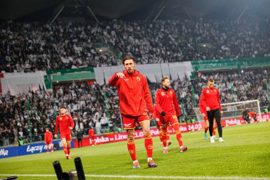 Darko Churlinov, Puchar Polski maçında Stadion Miejski Legii Warszawa 'da Legia Warszawa ve Jagiellonia Bialystok takımları arasında görüldü. Jozefa Pilsudskiego (Maciej Rogowski)