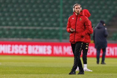 Darko Churlinov, Puchar Polski maçında Stadion Miejski Legii Warszawa 'da Legia Warszawa ve Jagiellonia Bialystok takımları arasında görüldü. Jozefa Pilsudskiego (Maciej Rogowski)