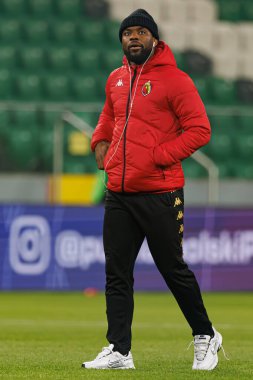 Afimico Pululu, Puchar Polski maçında Stadyum Miejski Legii Warszawa 'da Legia Warszawa ve Jagiellonia Bialystok takımları arasında görüldü. Jozefa Pilsudskiego (Maciej Rogowski)