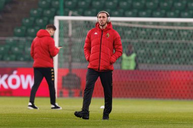 Darko Churlinov, Puchar Polski maçında Stadion Miejski Legii Warszawa 'da Legia Warszawa ve Jagiellonia Bialystok takımları arasında görüldü. Jozefa Pilsudskiego (Maciej Rogowski)