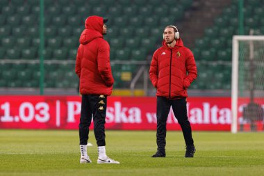 Darko Churlinov, Puchar Polski maçında Stadion Miejski Legii Warszawa 'da Legia Warszawa ve Jagiellonia Bialystok takımları arasında görüldü. Jozefa Pilsudskiego (Maciej Rogowski)