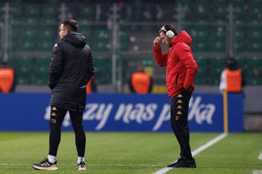 Darko Churlinov, Puchar Polski maçında Stadion Miejski Legii Warszawa 'da Legia Warszawa ve Jagiellonia Bialystok takımları arasında görüldü. Jozefa Pilsudskiego (Maciej Rogowski)