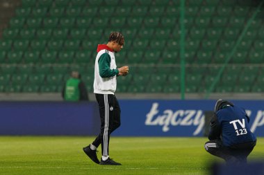 Steven Kapuadi seen during Puchar Polski game between teams of Legia Warszawa and Jagiellonia Bialystok at Stadion Miejski Legii Warszawa im. Jozefa Pilsudskiego (Maciej Rogowski) clipart