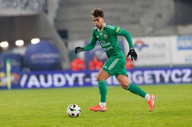 Francisco Ramos, PKO BP Ekstraklasa maçında Radomiak Radom ve Widzew Lodz takımları arasında Stadion Miejski im 'de görüldü. Braci Czachorow (Maciej Rogowski)