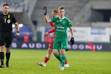 Paulius Golubickas, PKO BP Ekstraklasa maçında Radomiak Radom ve Widzew Lodz takımları arasında Stadion Miejski im 'de görüldü. Braci Czachorow (Maciej Rogowski)