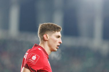 Mateusz Zyro, PKO BP Ekstraklasa maçında Radomiak Radom ve Widzew Lodz takımları arasında Stadion Miejski im 'de görüldü. Braci Czachorow (Maciej Rogowski)
