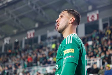 Bruno Jordao, PKO BP Ekstraklasa maçında Radomiak Radom ve Widzew Lodz takımları arasında Stadion Miejski im 'de görüldü. Braci Czachorow (Maciej Rogowski)