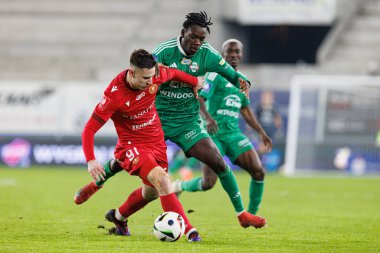 Marcel Krajewski ve Abdoul Tapsoba, PKO BP Ekstraklasa maçında Radomiak Radom ve Widzew Lodz takımları arasında Stadion Miejski im 'de görüldü. Braci Czachorow (Maciej Rogowski)