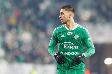 Bruno Jordao, PKO BP Ekstraklasa maçında Radomiak Radom ve Widzew Lodz takımları arasında Stadion Miejski im 'de görüldü. Braci Czachorow (Maciej Rogowski)