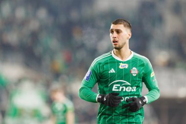 Bruno Jordao, PKO BP Ekstraklasa maçında Radomiak Radom ve Widzew Lodz takımları arasında Stadion Miejski im 'de görüldü. Braci Czachorow (Maciej Rogowski)