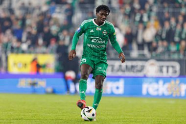 Abdoul Tapsoba, PKO BP Ekstraklasa maçında Radomiak Radom ve Widzew Lodz takımları arasında Stadion Miejski im 'de görüldü. Braci Czachorow (Maciej Rogowski)