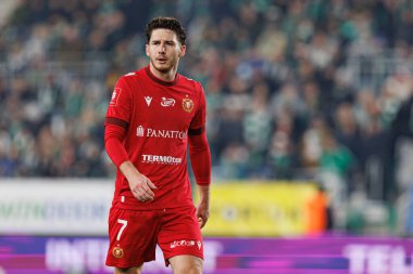 Jakub Lukowski, PKO BP Ekstraklasa maçında Radomiak Radom ve Widzew Lodz takımları arasında Stadion Miejski im 'de görüldü. Braci Czachorow (Maciej Rogowski)