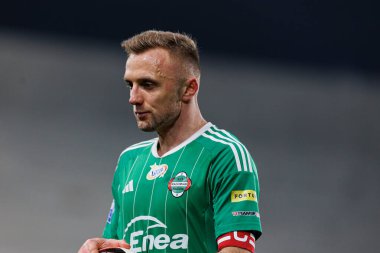 Jan Grzesik, PKO BP Ekstraklasa maçında Radomiak Radom ve Widzew Lodz takımları arasında Stadion Miejski im 'de görüldü. Braci Czachorow (Maciej Rogowski)