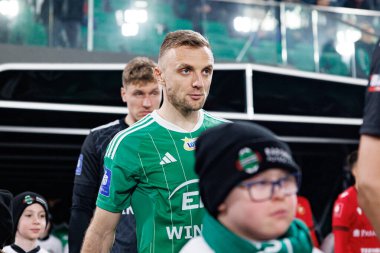 Jan Grzesik, PKO BP Ekstraklasa maçında Radomiak Radom ve Widzew Lodz takımları arasında Stadion Miejski im 'de görüldü. Braci Czachorow (Maciej Rogowski)