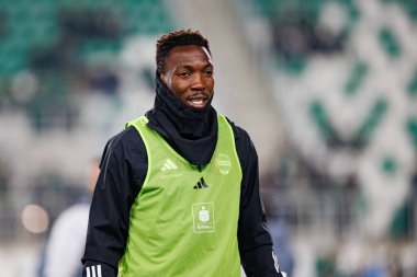 Zie Ouattara, PKO BP Ekstraklasa maçında Radomiak Radom ve Widzew Lodz takımları arasında Stadion Miejski im 'de görüldü. Braci Czachorow (Maciej Rogowski)