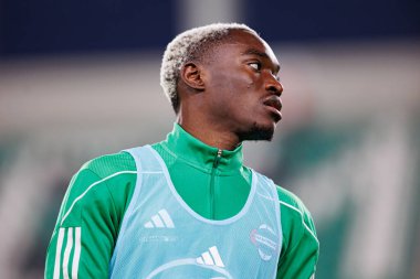 Capita Capemba, PKO BP Ekstraklasa maçında Radomiak Radom ve Widzew Lodz takımları arasında Stadion Miejski im 'de görüldü. Braci Czachorow (Maciej Rogowski)