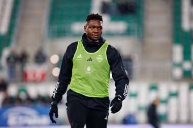 Steven Kingue, PKO BP Ekstraklasa maçında Radomiak Radom ve Widzew Lodz takımları arasında Stadion Miejski im 'de görüldü. Braci Czachorow (Maciej Rogowski)