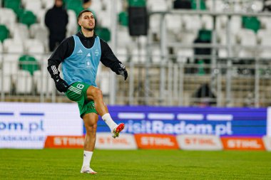 Bruno Jordao, PKO BP Ekstraklasa maçında Radomiak Radom ve Widzew Lodz takımları arasında Stadion Miejski im 'de görüldü. Braci Czachorow (Maciej Rogowski)
