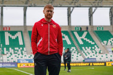 Sebastian Kerk, PKO BP Ekstraklasa maçında Radomiak Radom ve Widzew Lodz takımları arasında Stadion Miejski im 'de görüldü. Braci Czachorow (Maciej Rogowski)