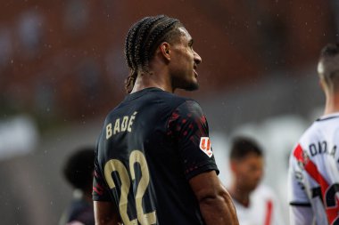 Loic Bade, Estadio de Vallecas 'ta Rayo Vallecano ve Sevilla FC takımları arasında oynanan LaLiga EA SPORTS maçı sırasında görüldü (Maciej Rogowski)